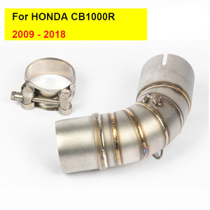Pot d'échappement Slip-On en acier inoxydable pour moto HONDA CB1000R <span class=keywords><strong>CB</strong></span> <span class=keywords><strong>1000</strong></span> R <span class=keywords><strong>2009</strong></span> - 2018 avec tube de liaison intermédiaire - Product Image 6