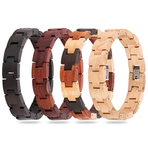 Pulsera de madera hecha a mano para hombre, elegante y Natural, pulsera de madera - Product Image 1