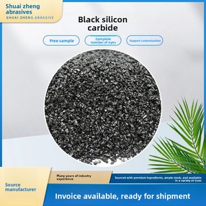 Matériau abrasif de fonderie en carbure de silicium noir pour sablage et polissage, à particules uniformes, grain diamanté, vente en gros fabricant - Product Image 5