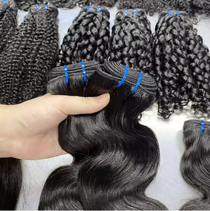 Extensions de cheveux naturels Remy vietnamiens lisses et raides, tissage double machine, pointes épaisses, couleur naturelle - Product Image 5