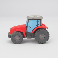 Clé USB en silicone PVC en forme de tracteur mignon, de 128 Mo à 128 Go, pour usine