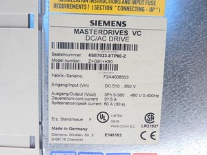 6SE7023-8TP60 6SE70238TP60 ความถี่ 60A สำหรับ PLC - Product Image 5
