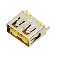 Connecteur de charge USB 2.0 à montage vertical sur circuit imprimé, type A, 5 broches, femelle, haute intensité 3A/5A, SMT