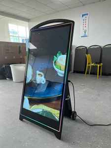 Affichage publicitaire LED portable pliable de 49 pouces, style arc, pour courses de chevaux, écran LCD, menu, signalisation, batterie, ODM OEM - Product Image 5