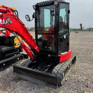 Miniexcavadora Yanmar ViO27 usada, lista para trabajar, con giro de cola cero, 2.7 toneladas, excavadora hidráulica de cadenas con certificado CE - Product Image 3