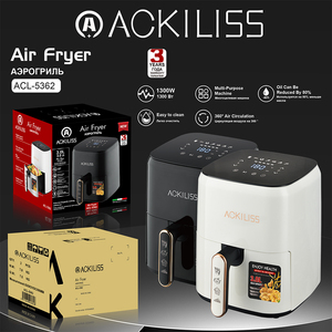 ACKILISS ACL-5362 1300W Nuevo Diseño Fácil de Usar <span class=keywords><strong>Freidora</strong></span> de Aire de Alta Calidad con Enchufe VDE Negro Blanco - Product Image 2