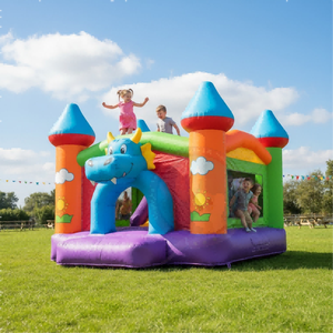 Dessin animé hippopotame gonflable videur personnalisé thème Animal maison <span class=keywords><strong>de</strong></span> rebond château gonflable pour enfants fête d'<span class=keywords><strong>anniversaire</strong></span> <span class=keywords><strong>aire</strong></span> <span class=keywords><strong>de</strong></span> <span class=keywords><strong>jeux</strong></span> extérieure - Product Image 1