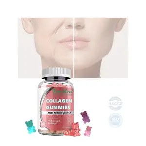 Oem Suikervrije Whitening Collageen Gummy Collageen Gummies Voor Huid Collageen Gummies