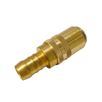 Conector de Manguera de Latón Recto de Liberación Rápida Tipo Alemán para Refrigerante, Accesorios de Tubería de Fábrica