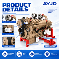 Moteur diesel fiable KTA50 V16 1429KW 4 temps turbocompressé refroidi par eau pour les opérations de camions à benne basculante minières