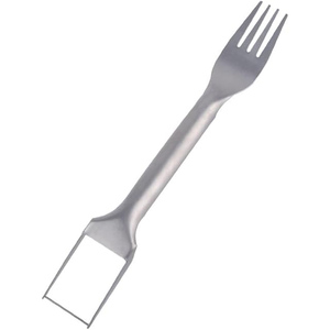 2026 Summer Multi Function 2-in-1 Stainless Steel Watermelon Fruit Forks Slicer Knife Tool Watermelon Slicer <b>Cutter</b> With Fork - Product Image 1