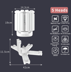Ventilateur de plafond LED moderne avec lumière, base métallique réglable à 180°, blanc froid, pour maison et bureau, encastré, IP44, commande par interrupteur - Product Image 3
