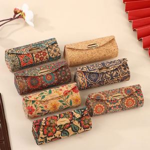Vintage Floral <b>Lipstick</b> Case with Mirror Women's <b>Lipstick</b> Organizer Cosmetic Storage Case Mini <b>Lipstick</b> Box - Product Image 1