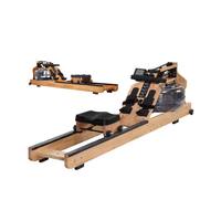 Máquina de Remo de Interior de Grado Gimnasio, Resistente al Agua, Construcción de Madera de Roble, Certificación CE, Monitor Digital Ergonómico, Ejercicio de Cuerpo Completo
