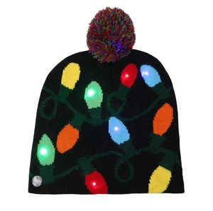 LED Light-up <strong>Christmas</strong> <strong>Hat</strong> Xmas Santa <strong>Ugly</strong> <strong>Hat</strong> Beanie Lights Flashing Cap for New Year Party Unisex Winter Snow <strong>Hat</strong> Sweater <strong>Ugly</strong> - Product Image 2