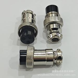 Conector de Aviación Hembra GX20 de 2-15 Pines, Aleación de Zinc Niquelada para Cableado Eléctrico - Product Image 4