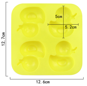 Molde de silicona para pastel horneado de cocina de pato amarillo pequeño moderno, molde para pastel de uso doméstico con embalaje de bolsa OPP - Product Image 6