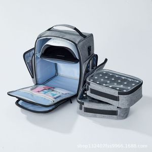 Estuche <span class=keywords><strong>de</strong></span> Maquillaje con Diseño <span class=keywords><strong>de</strong></span> Cierre <span class=keywords><strong>de</strong></span> Cremallera y Múltiples Compartimentos para Esmaltes <span class=keywords><strong>de</strong></span> Uñas, Ideal para Maquilladores - Product Image 6