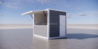 10ft Fast Food Mini Pop up Container Bar Café Bar Design Moderne Extérieur Modulaire Portable Dépanneur