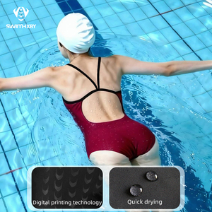 Traje de Baño de Una Pieza para Triatlón con Logotipo Personalizado, Impresión por Transferencia de Calor, 220g, Secado Rápido, Transpirable y Ajustado - Product Image 1