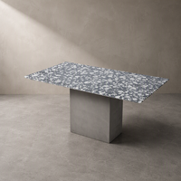 Table à manger en pierre sur mesure, design moderne, mobilier pour la maison, les restaurants et les hôtels, personnalisable