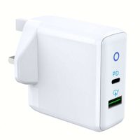 Chargeur rapide double USB 36W QC3.0 Mini chargeur mural 5V/3A 9V/2A 12V/1.5A