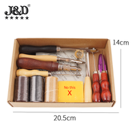 Ensemble d'outils de couture No.08 cuir, bricolage, accessoires d'aiguilles de couture, kit de bricolage cuir artisanal, pièce pour repas