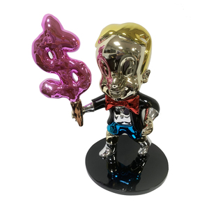 Decoración de Interiores, Espejo de Dibujos Animados, Figuras de Resina Coloridas, Estatuas, Electroplacado, Fibra de Vidrio, Escultura de <span class=keywords><strong>Alec</strong></span> <span class=keywords><strong>Monopoly</strong></span>, Lista para Enviar - Product Image 3