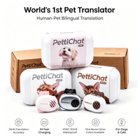 Traducteur d'émotions pour animaux de compagnie (chiens et chats) avec Bluetooth, étanche IP65, autonomie de 20 heures, compatible avec les applications Android et iOS, certifié FCC