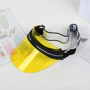 Logo personnalisé vente en gros d'usine de visières colorées chapeau pare-soleil <span class=keywords><strong>holographique</strong></span> anti-UV protection UV <span class=keywords><strong>casquette</strong></span> de visière transparente - Product Image 3