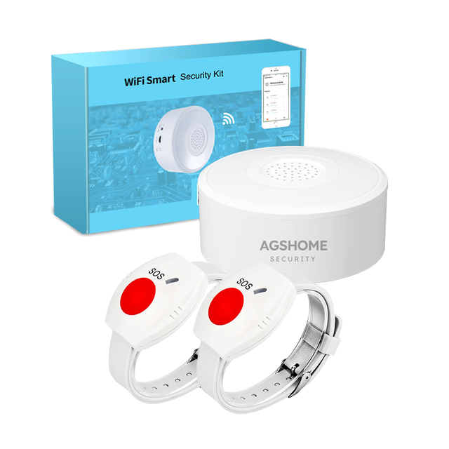 Healthcare SOS Wireless Portable Caregiver Alert Call Button Alarm Patient Handicapped Elderly Children Nurse Calling Smart