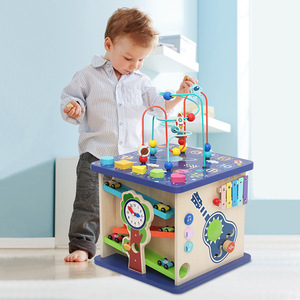 Montessori <span class=keywords><strong>Cube</strong></span> de jeu éducatif en bois pour enfants Jouet <span class=keywords><strong>d</strong></span>'<span class=keywords><strong>activité</strong></span> pour les tout-petits <span class=keywords><strong>Cube</strong></span> en bois Cadeau <span class=keywords><strong>d</strong></span>'anniversaire pour les bébés - Product Image 2