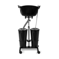 Bassin de shampooing réglable: portable et confortable pour les salons ou le lavage des cheveux à la maison