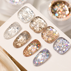 AILANUO 4Colors Reflective Glitter Gel <b>Nail</b> Polish <b>Set</b> Sparkling Diamond UV Gel Varnish Soak Off <b>Nail</b> Art Gel Kit for <b>Nail</b> Salon - Product Image 1