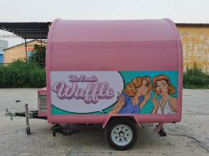 Carretto per Cibo a Tre Ruote Standard NZ, Chiosco Mobile Elettrico, Telaio Nero - Product Image 4