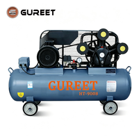 Compresseur d'air GUREET 3kW, pompe à piston lubrifiée à l'huile, 8 bar, 360 L/min, machine industrielle pour atelier, garage, entretien