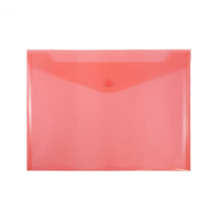 Pochette de documents étanche A4, portefeuille en plastique, bouton pression, sac de fichiers en plastique