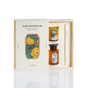 ערכת נרות ריחניים מפוארים 65 גרם עם לוגו בהתאמה אישית, צבע וריח לבחירה, וסט מפיץ ריח עם מקלות ושמן ארומטי 100 מ\\\"ל. - Product Image 4