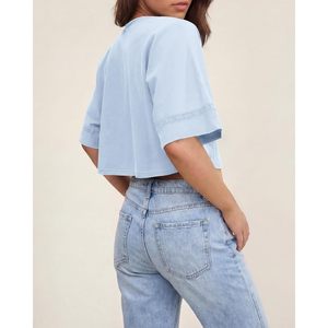 FOXA – Nouveau cardigan boutonné bohème pour femme, haut court en dentelle respirant, idéal pour les vacances à la plage, style Y2K, collection été 2025 - Product Image 2