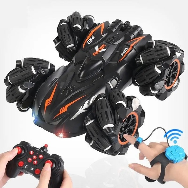 New 2.4G Remote Control Car Toy High Speed Stunt Drift Car With Light Double Sided Tumbling RC Toy for Children