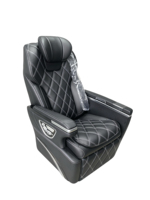 Siège de capitaine en cuir Nappa noir pour MPV/avion avec table pliante, massage électrique, ventilation et chauffage pour modification intérieure de MPV/van