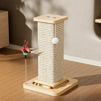 Grand arbre à chat de luxe carré, intégré, durable, résistant aux griffures, avec zone de sommeil, de jeu et d'escalade
