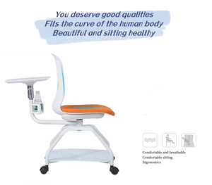 Chaise de formation en plastique de <span class=keywords><strong>bureau</strong></span> d'école chaise d'étudiant en plastique PP mobile réglable avec bloc-notes - Product Image 6