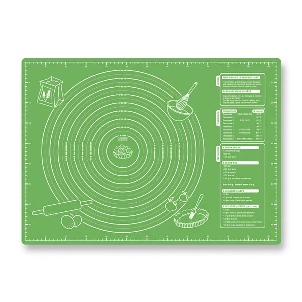 Tapis de pétrissage vert