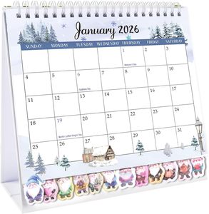 2026 mới lớn đầy đủ từ Ngữ Văn phòng nghệ thuật cần thiết thiết thiết kế các tông xoắn ốc bàn lịch tùy chỉnh kích thước in kỹ thuật số dập nổi - Product Image 4