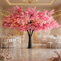 Faux arbre à fleurs rose grand arbre à fleurs de cerisier artificiel japonais complet pour la décoration