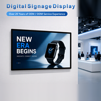 Affichage numérique d'intérieur OEM/ODM 32/43/55/65 pouces avec écran tactile infrarouge CMS pour texte/animation/graphiques, idéal pour les magasins de détail