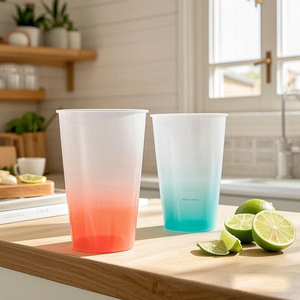 Tùy chỉnh dày PP Ly nhựa dùng một lần rõ ràng drinkware cho Cà Phê Trà bong bóng số lượng lớn đặt hàng hỗ trợ từ nhà sản xuất - Product Image 4