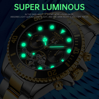 Montres pour hommes automatique mécanique marque de luxe cadran vert montre avec logo affaires étanche montres pour hommes poignet