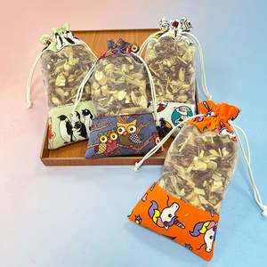 Sacs en coton et ramie à cordon de serrage imprimés 10x15cm, sachets en organza pour fenêtre, sachets de lavande pour le thé, le café, les herbes, le stockage - Product Image 5